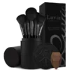 Luvia Prime Vegan Pro Brushes Set - Black Edition -Fashion Cosmetics Store 12795423 8584967480335731