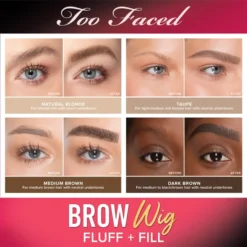 Too Faced Brow Wig Brush On Hair Fluffy Brow Gel 5.5ml (Various Shades) -Fashion Cosmetics Store 13033636 2004884747568524