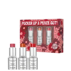 Benefit Pucker Up And Peace Out Moisturising Lip Balm Trio (Worth £27.75)