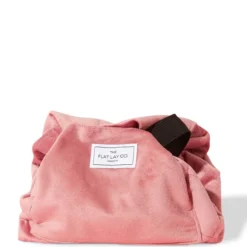 The Flat Lay Co. Drawstring Bag - Pink Velvet -Fashion Cosmetics Store 13308327 1355045687998698