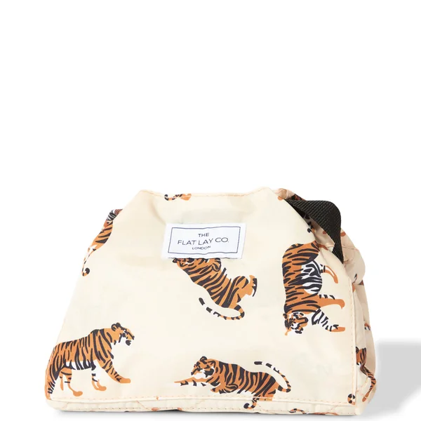 The Flat Lay Co. Drawstring Bag - Beige Tigers 3 The Flat Lay Co. Drawstring Bag - Beige Tigers