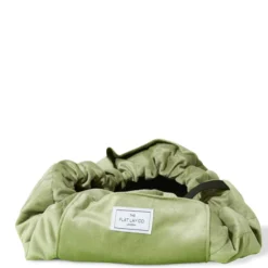 The Flat Lay Co. Drawstring Bag - Sage Green Velvet -Fashion Cosmetics Store 13308332 1045045689229844