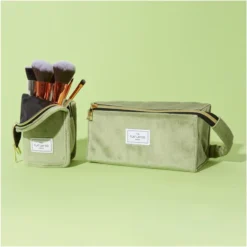 The Flat Lay Co. Open Flat Box Bag - Green Velvet -Fashion Cosmetics Store 13308339 1585045690322954
