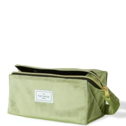 The Flat Lay Co. Open Flat Box Bag - Green Velvet -Fashion Cosmetics Store 13308339 3475045690250723