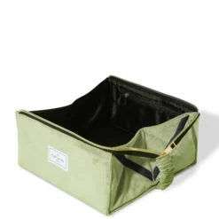 The Flat Lay Co. Open Flat Box Bag - Green Velvet -Fashion Cosmetics Store 13308339 6535045690287962