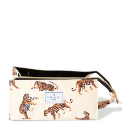 The Flat Lay Co. Open Flat Box Bag - Beige Tigers -Fashion Cosmetics Store 13308341 2045045690675361