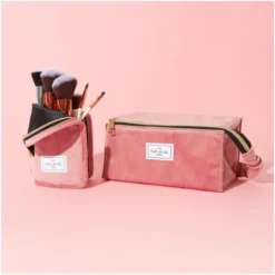 The Flat Lay Co. Open Flat Box Bag - Pink Velvet -Fashion Cosmetics Store 13308345 1695045691370875