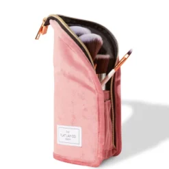 The Flat Lay Co. Standing Brush Case - Pink Velvet -Fashion Cosmetics Store 13308350 7515045692262337