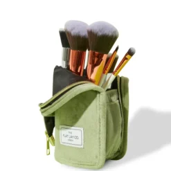The Flat Lay Co. Standing Brush Case - Green Velvet -Fashion Cosmetics Store 13308351 2245045692504908