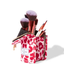 The Flat Lay Co. Standing Brush Case - Pink Leopard -Fashion Cosmetics Store 13308352 1425045692808295