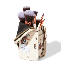 The Flat Lay Co. Standing Brush Case - Beige Tigers -Fashion Cosmetics Store 13308353 1015045693126616