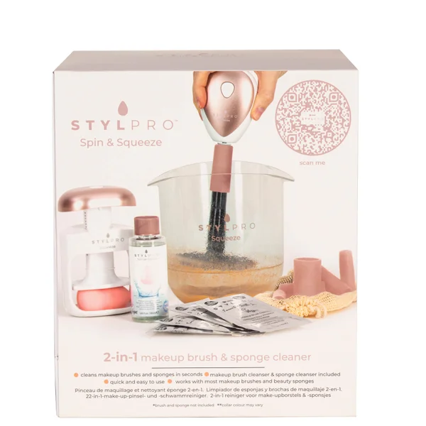 StylPro Spin And Squeeze Makeup Brush And Beauty Sponge Cleaner 3 StylPro Spin And Squeeze Makeup Brush And Beauty Sponge Cleaner