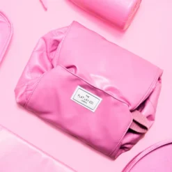 The Flat Lay Co. Open Flat Makeup Bag - Pink Leather Monochrome 10 The Flat Lay Co. Open Flat Makeup Bag - Pink Leather Monochrome -Fashion Cosmetics Store 13834096 7104982480526243