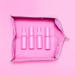 The Flat Lay Co. Open Flat Makeup Box Bag - Pink Leather Monochrome 12 The Flat Lay Co. Open Flat Makeup Box Bag - Pink Leather Monochrome -Fashion Cosmetics Store 13834097 1084982479210026