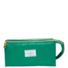The Flat Lay Co. Open Flat Makeup Box Bag - Bottle Green Leather Monochrome -Fashion Cosmetics Store 13834103 1214982479931097