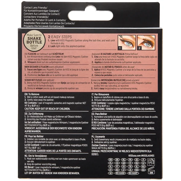 Kiss Magnetic Eyeliner/Eyelash Kit 07 - Charm 5 Kiss Magnetic Eyeliner/Eyelash Kit 07 - Charm - Image 3