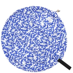 The Flat Lay Co. Open Flat Makeup Bag - Groovy Blue -Fashion Cosmetics Store 14017828 2255022420835542