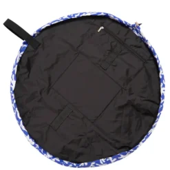 The Flat Lay Co. Open Flat Makeup Bag - Groovy Blue -Fashion Cosmetics Store 14017828 2585022420768297