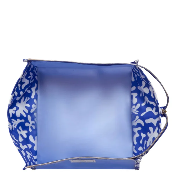 The Flat Lay Co. Open Flat Frosted Jelly Box Bag - Groovy Blue 6 The Flat Lay Co. Open Flat Frosted Jelly Box Bag - Groovy Blue - Image 4