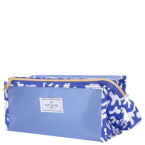 The Flat Lay Co. Open Flat Frosted Jelly Box Bag - Groovy Blue 4 The Flat Lay Co. Open Flat Frosted Jelly Box Bag - Groovy Blue - Image 2