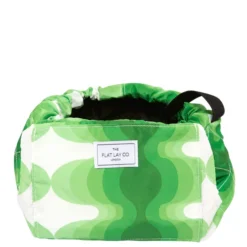 The Flat Lay Co. Open Flat Makeup Bag - Vibey Green -Fashion Cosmetics Store 14017833 1015022422424696