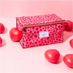 The Flat Lay Co. X LookFantastic Exclusive Open Flat Box Bag In Pink Hearts -Fashion Cosmetics Store 14265356 1365044423898631
